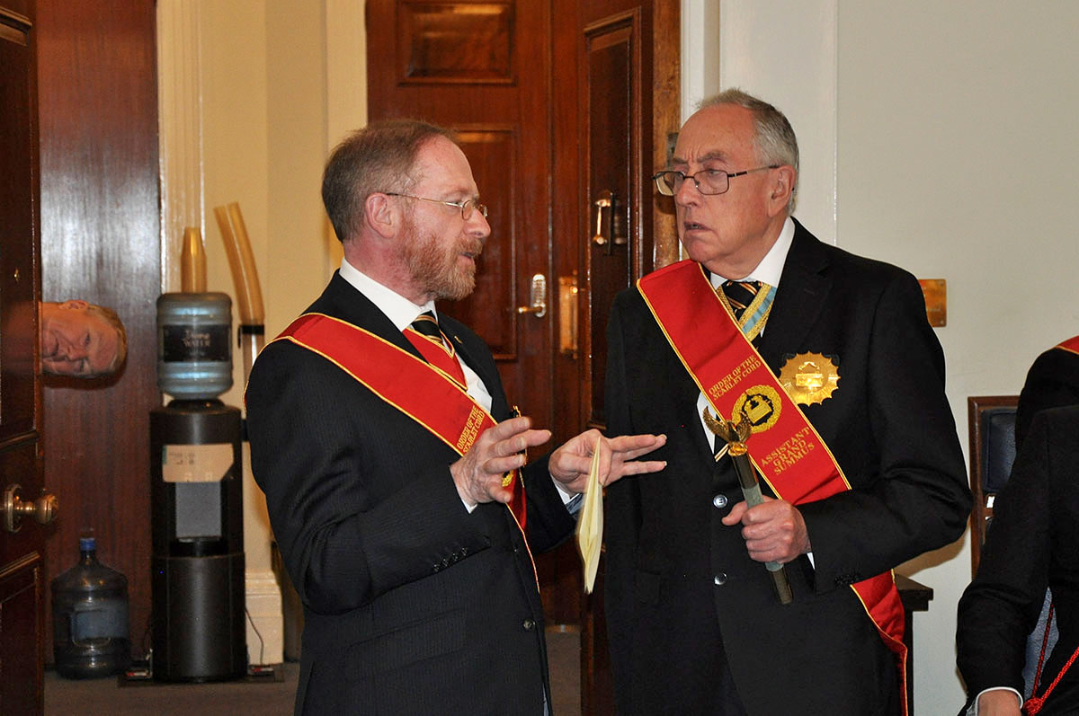 An amazing Scarlet Cord day at Mark Masons’ Hall