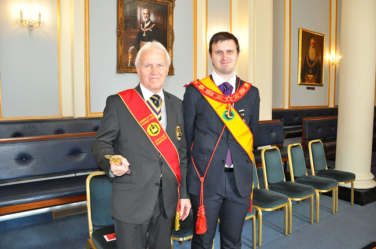 An amazing Scarlet Cord day at Mark Masons’ Hall